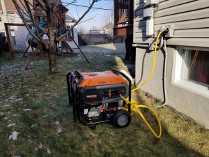 Installation de génératrices portatives et permanentes de 8 KW à 22 KW, 120/240V avec panneau de transfert de 6 à 10 disjoncteurs